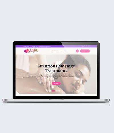 Responsive Website for Abike Beauty Salon