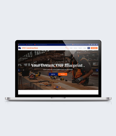 Responsive Website for AM Construction