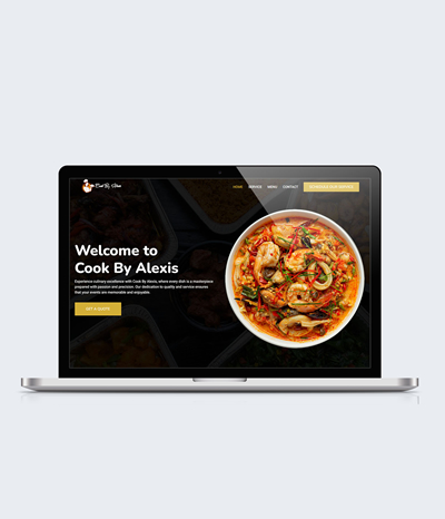 Responsive Website for Cook by Alexis